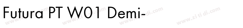 Futura PT W01 Demi字体转换